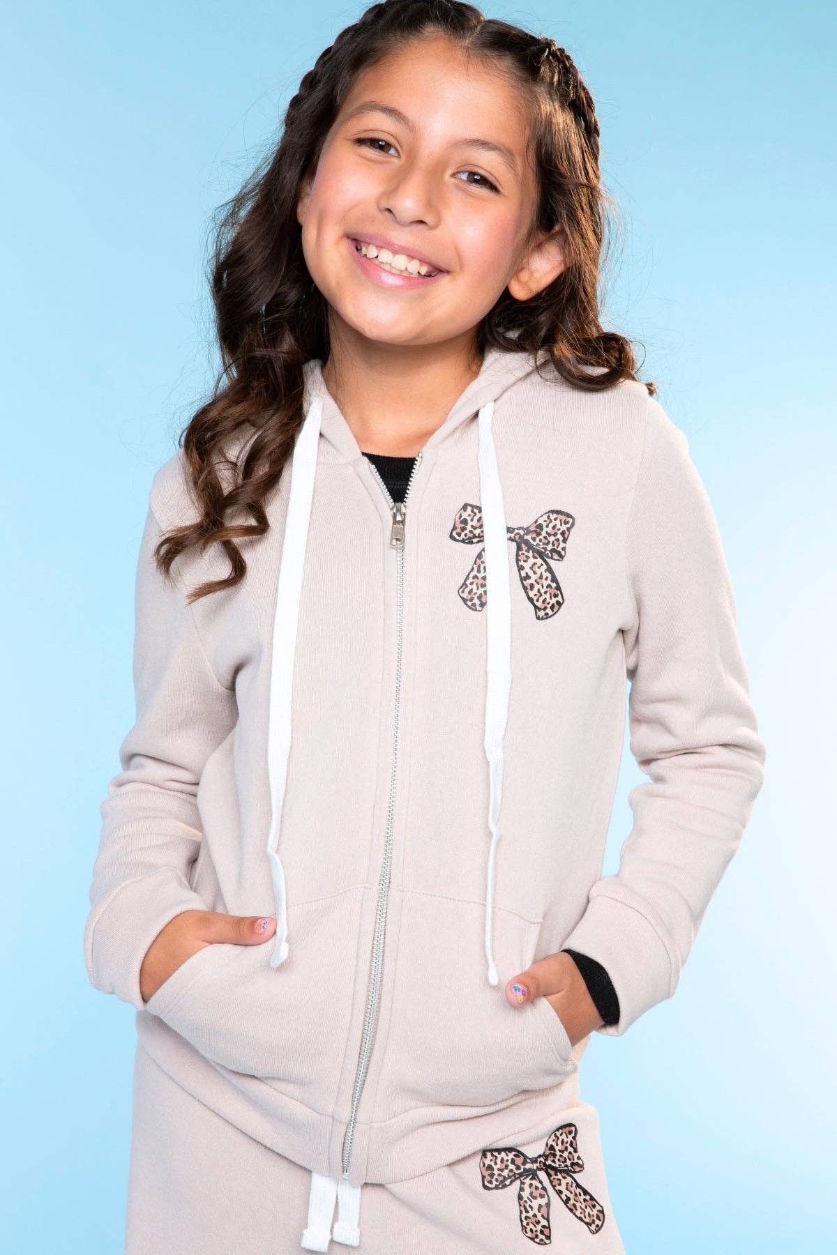 PixieLane - Wholesale Hoodie - Kids - Cotton Soft French Terry Easy Zip Hoodie4
