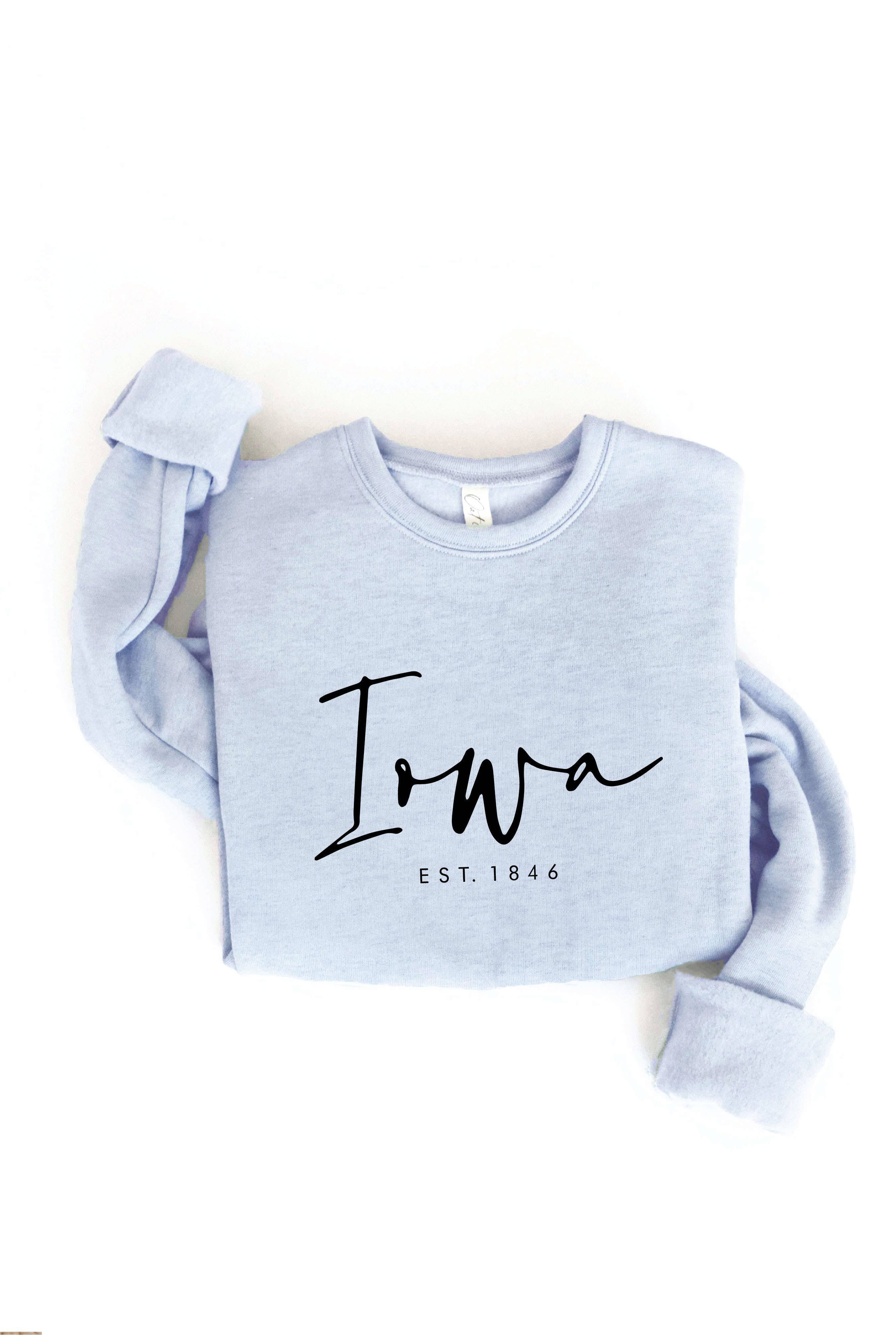 OAT COLLECTIVE - Venta al por mayor Sudadera estampada - Mujer - Sudadera estampada IOWA EST. 18468