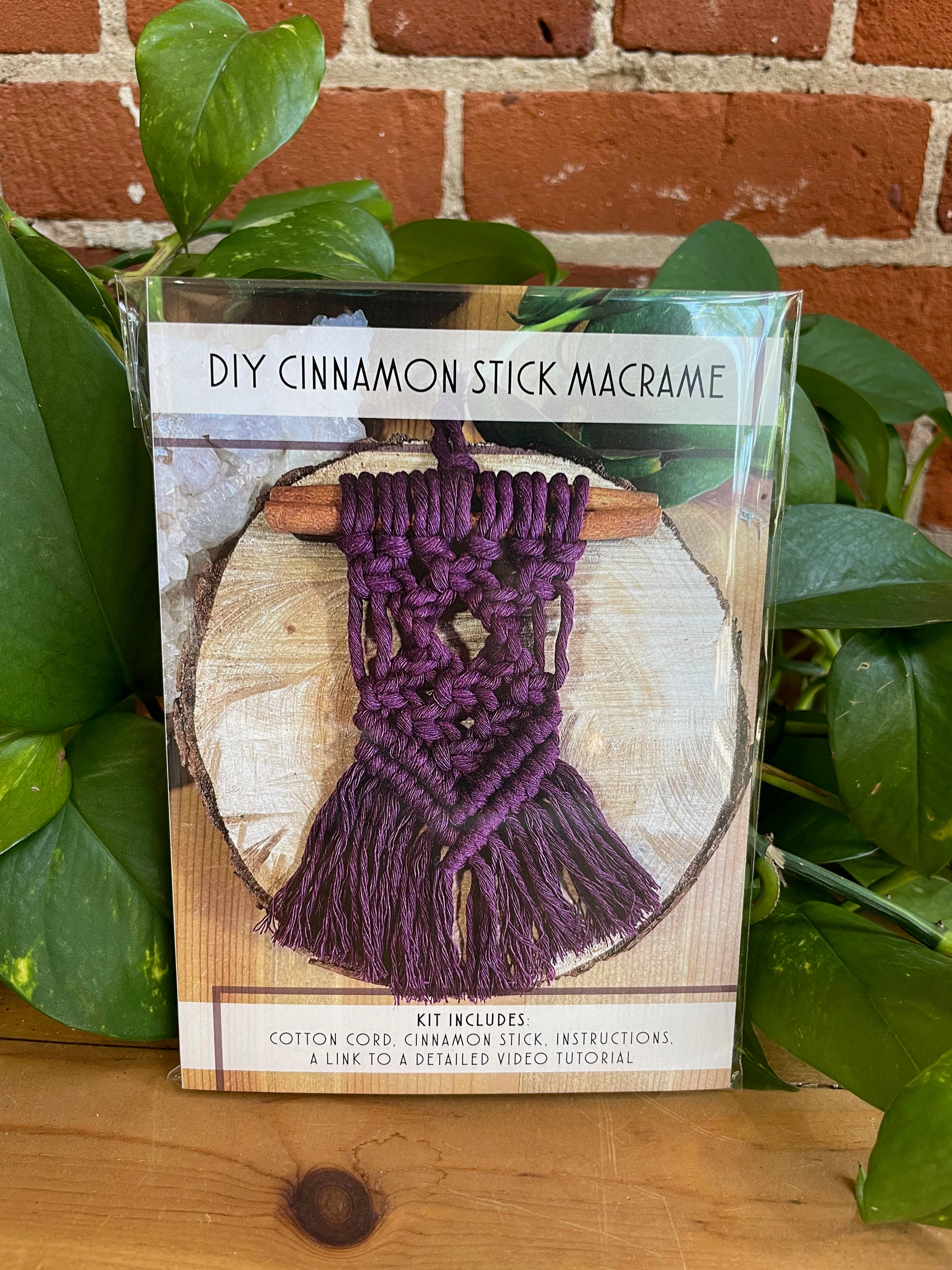 Tangled Up In Hue - Wholesale DIY Craft Kit - DIY Cinnamon Stick Macrame Kit8