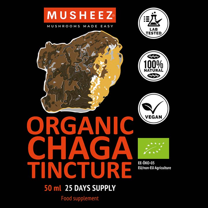 MUSHEEZ - Wholesale Tincture - Organic Chaga Tincture (50ml)2