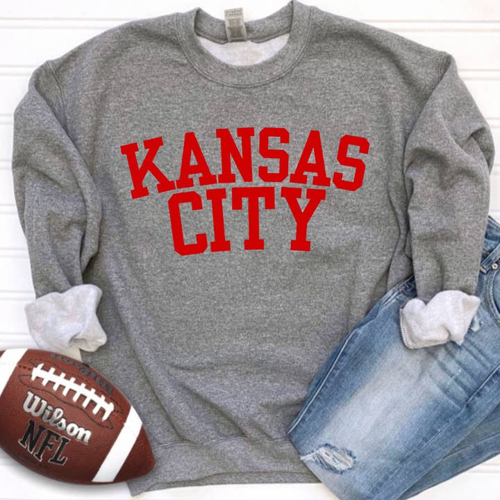 Kansas City - Varsity-brieven voor wholesale door Farmtown Printing Company
