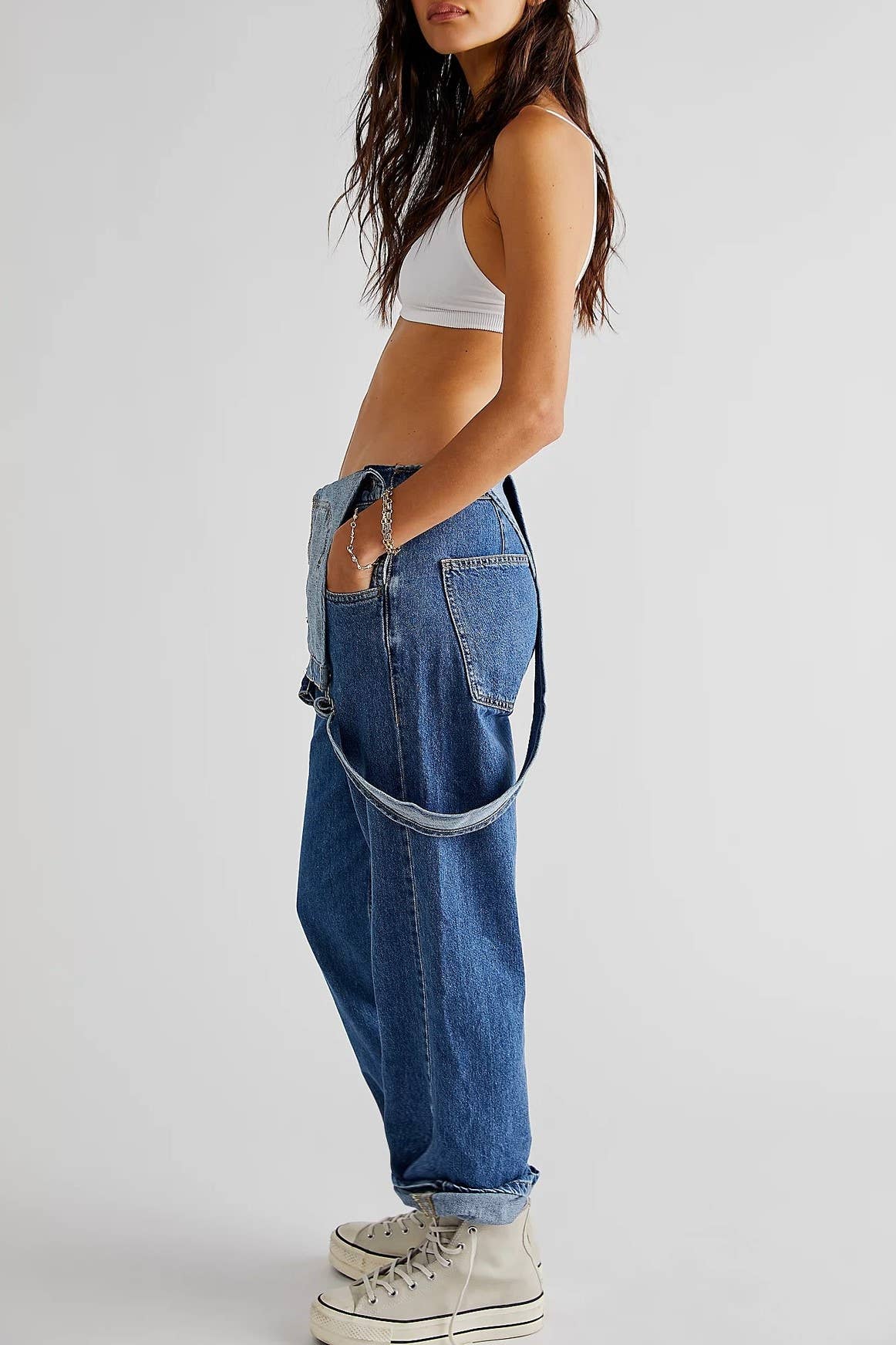 Rosa Clothing - Wholesale Overalls - Women's - vintage washed Denim overalls3