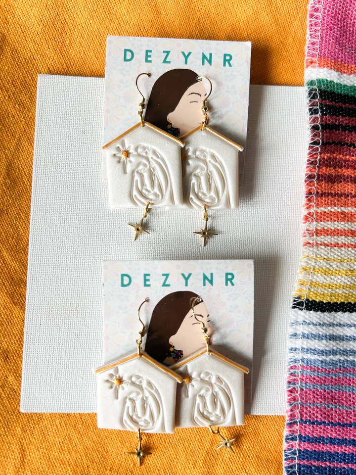 Nativity Set earrings for wholesale by Dezynr Shop