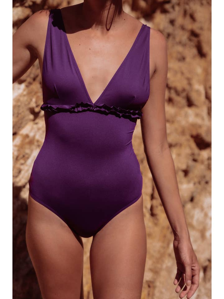 DAIVA - Wholesale One Piece Swimsuit - Women's - Pixie Purple one-piece2