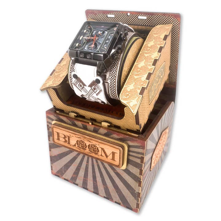 MONTRE EN CUIR PLEINE FLEUR FABRIQUÉE À LA MAIN PISTON OFF VI pour la vente par TODD BLOOM