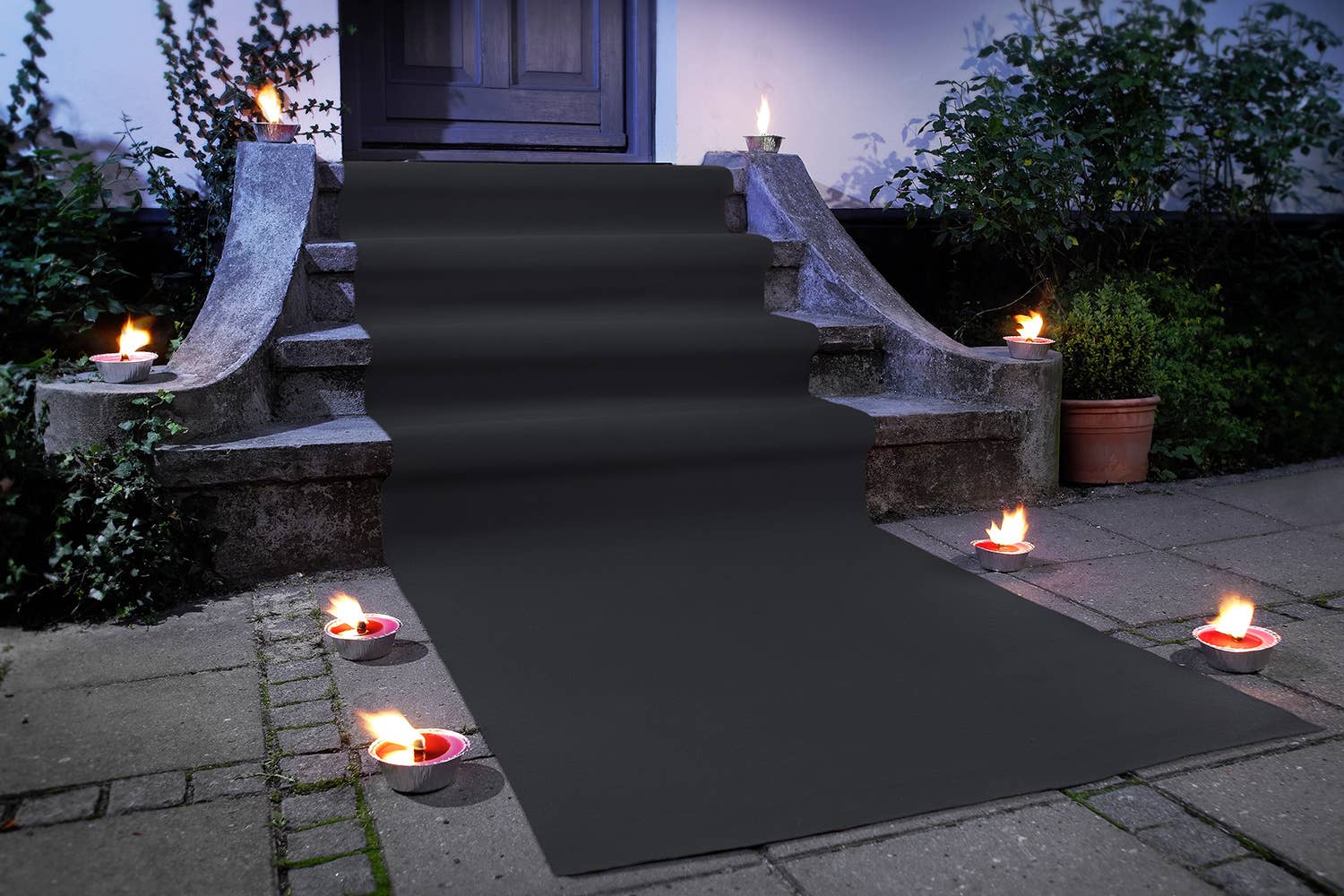 JYG – wholesale Area rug – Tapis rouge/ Blanc & Noir avec film protector9