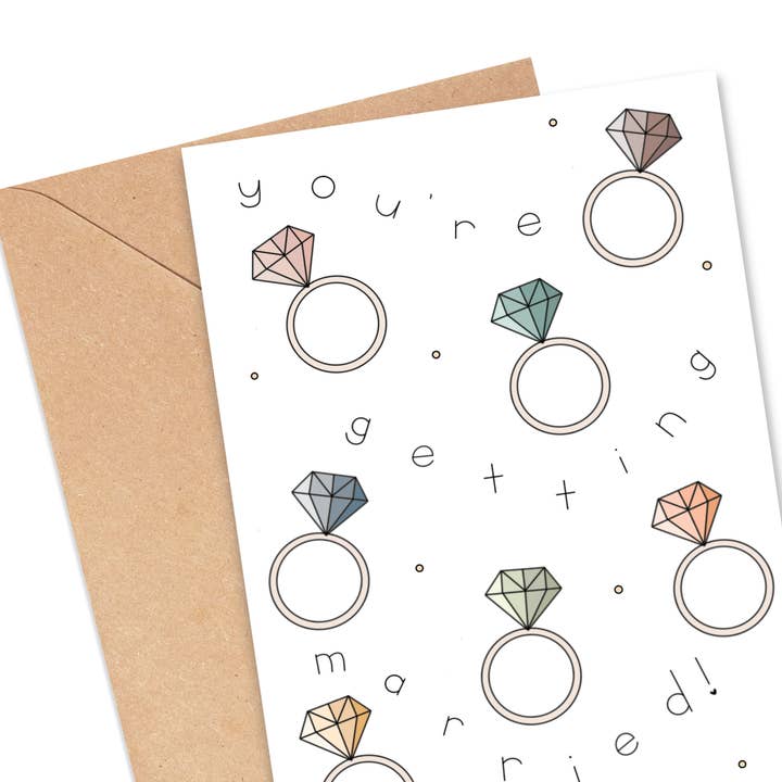 Simply Happy Paper - Wholesale Engagement Card - You're Getting Married Engagement Card1