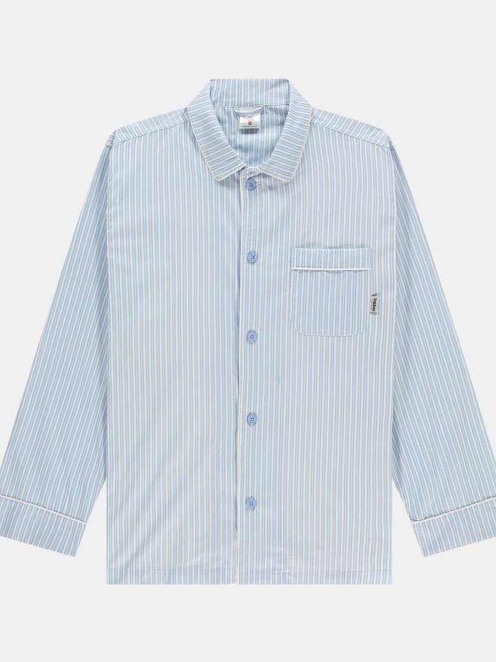 Camisa de pijama a rayas dobles para venta al por mayor de Pockies