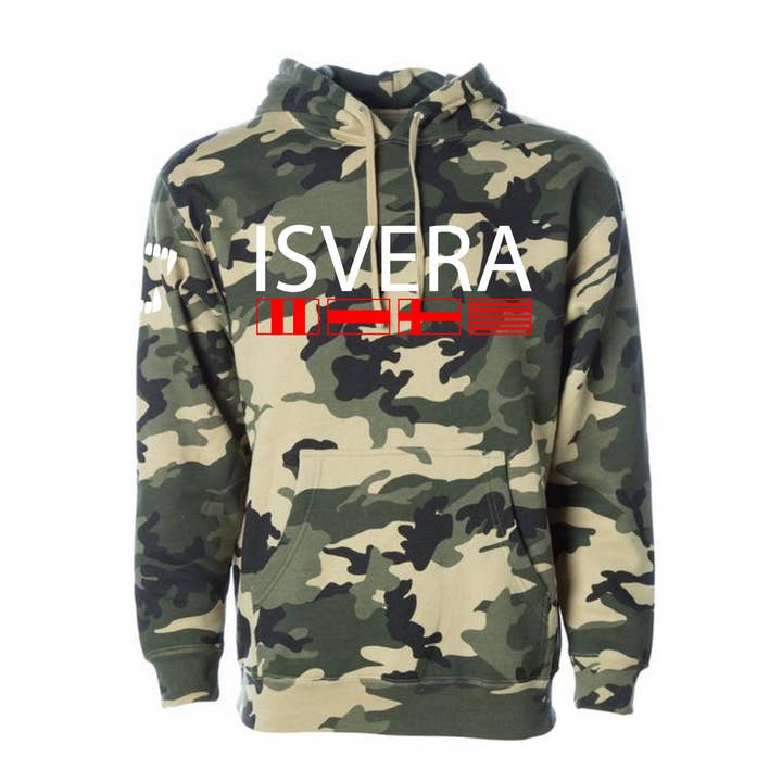 ISVERA Universatile Pullover Hoodie // Woodland Camo for wholesale by ISVERA
