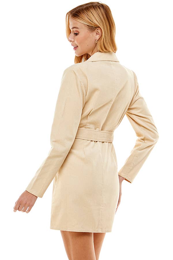 ACOA COLLECTION – Engroshandel Kjole - Dame – Bælte Blazer Kjole5