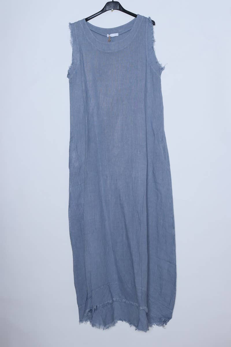 LÉA & LUC - Vendita all'ingrosso Vestito - Donna - Abiti lunghi senza maniche in lino 100% REF.43185