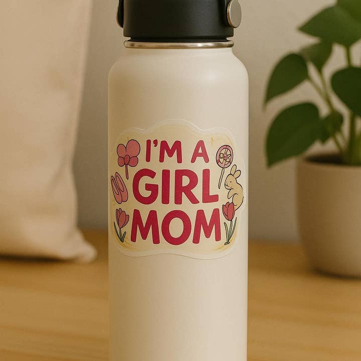 Mädchen Mama Tagebuch Aufkleber - Süßes Laptop Wasserflasche Kinder Geschenk Muttertag, Mama Leben, Kiss-Cut Aufkleber, Muttertag, Scrapbook, Abziehbild für den Großhandel von OhhhSoPeachy