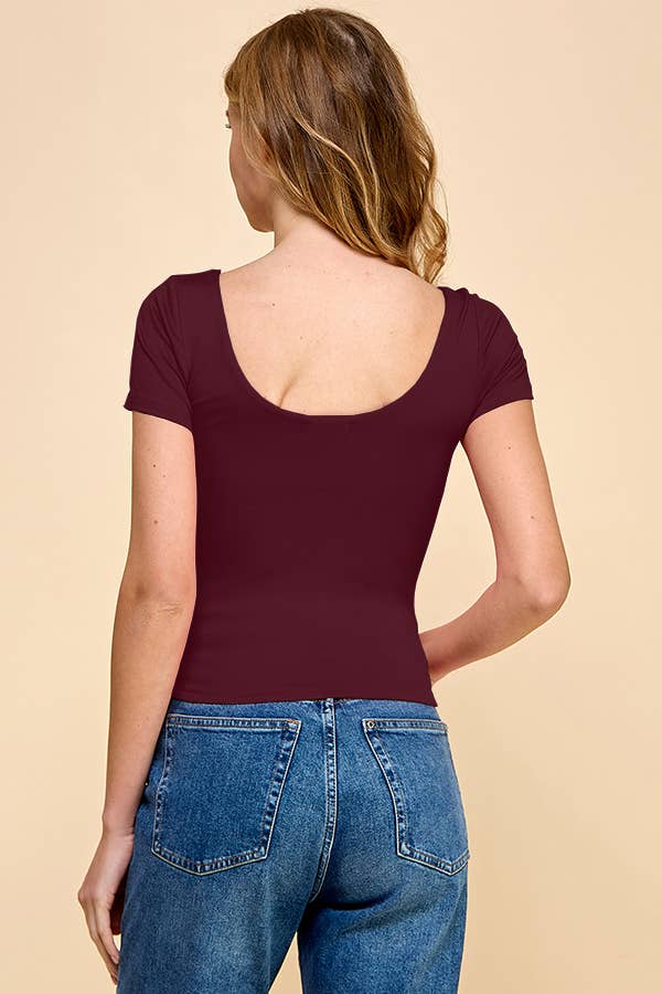 Heart & Hips - Vendita all'ingrosso Top in maglia - Donna - JT52525 - TOP A DOPPIO STRATO CON DOPPIO SCOOP9