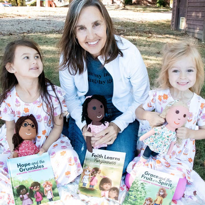EllyandGrace - Wholesale Doll - Kids - Faith, Grace, Hope, Full Linen Doll and Christian Book Set37