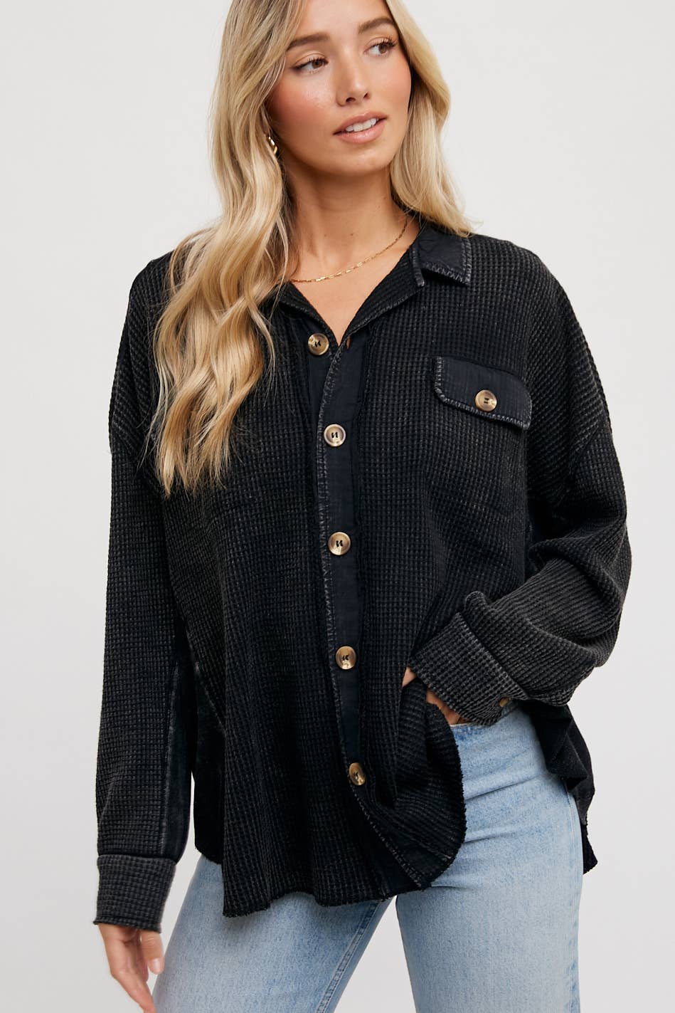 Bluivy – wholesale Jacket – Women's – SLOUCHY WAFFLE KNIT JACKET22