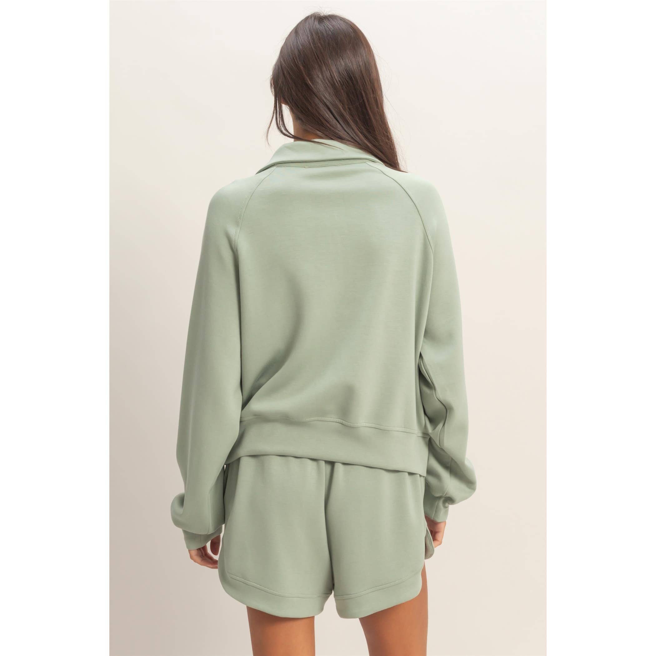 HYFVE - Wholesale Sweatshirt - Women's - Half-Zip Collar Pullover24