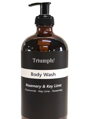 Body Wash Gel - Rosemary & Key Lime 16 Oz. for wholesale by Triumph! Skincare