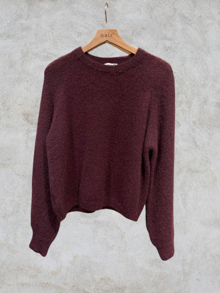 NAÏS PARIS - Wholesale Knit Sweater - Women's - Round neck sweater with buttoned sleeves in kid mohair and merino wool8