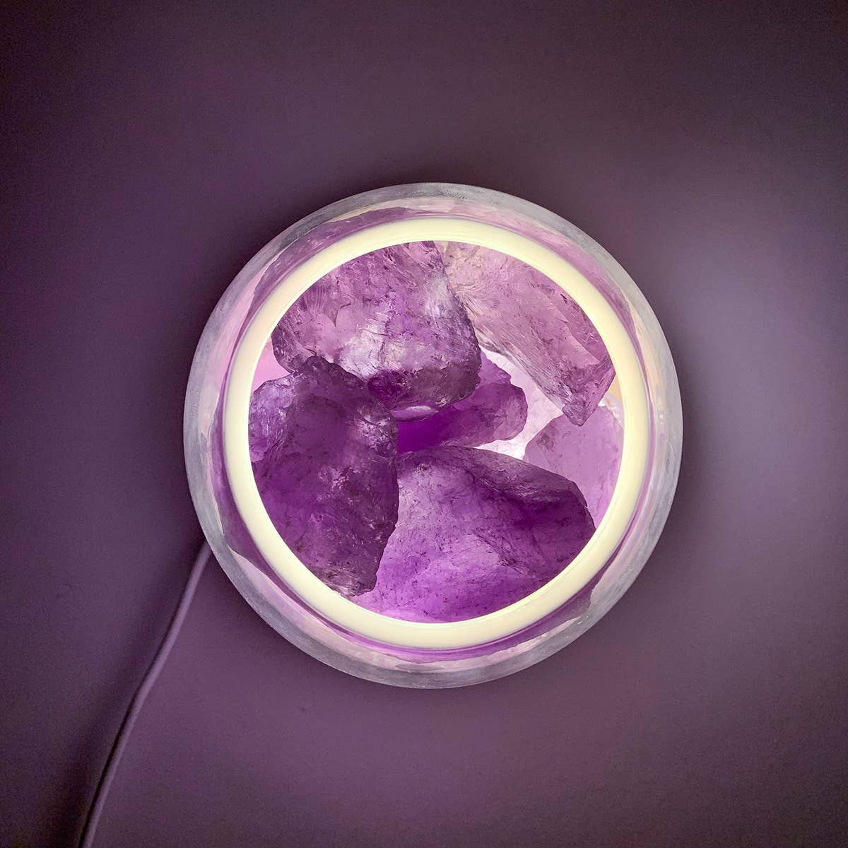 Amrita Court Essential Oils and Aromatic Homeware - Wholesale Electronic Diffuser - AURORA Crystal Essential Oil Diffuser | Real Amethyst 500g3