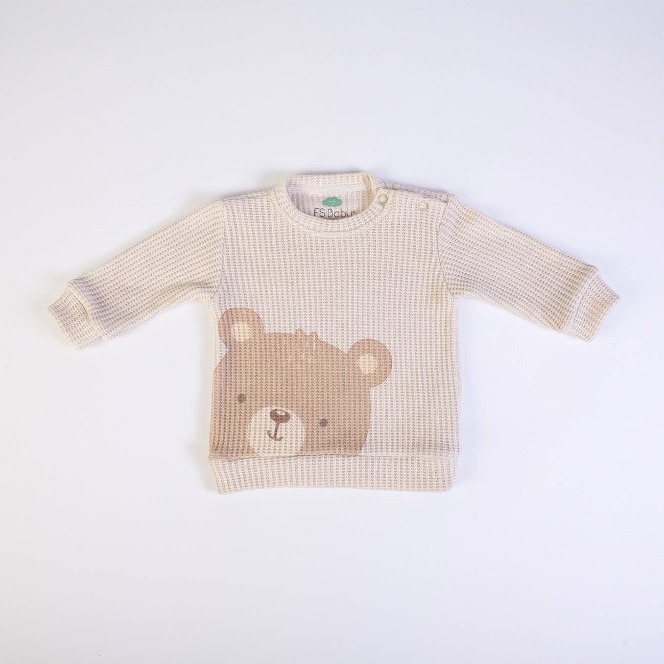 Beige 16687 - Survêtement en tricot (sweatshirt + pantalon) - AH 25-26 en vente sur Faire1