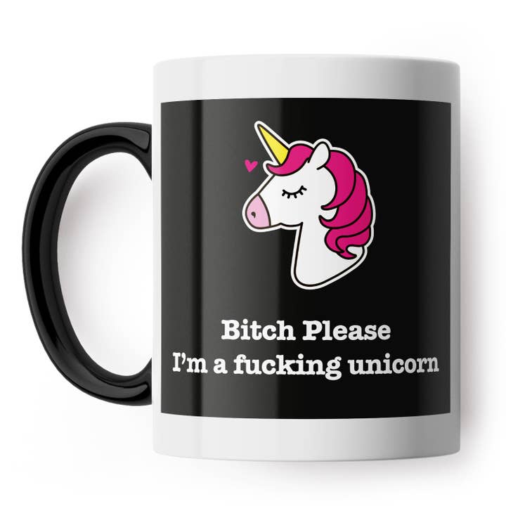 Filthy Sentiments – wholesale Kaffekoppar – Bitch Vänligen Unicorn mugg