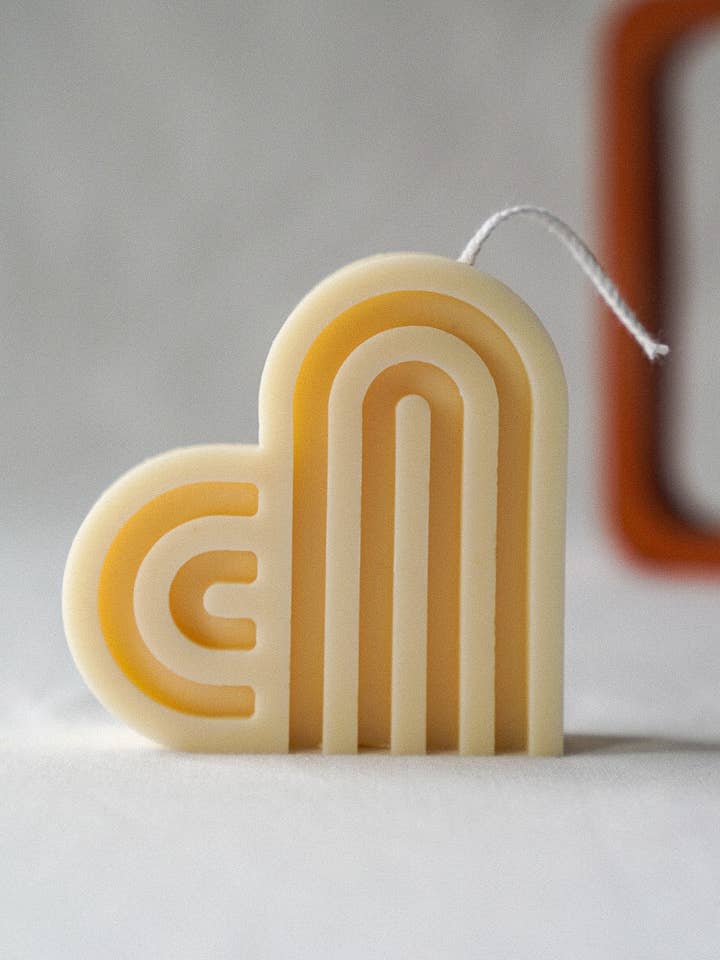 Doftande hjärta sojavaxljus, sommarheminredning, hjärtljus för wholesale av Gokican