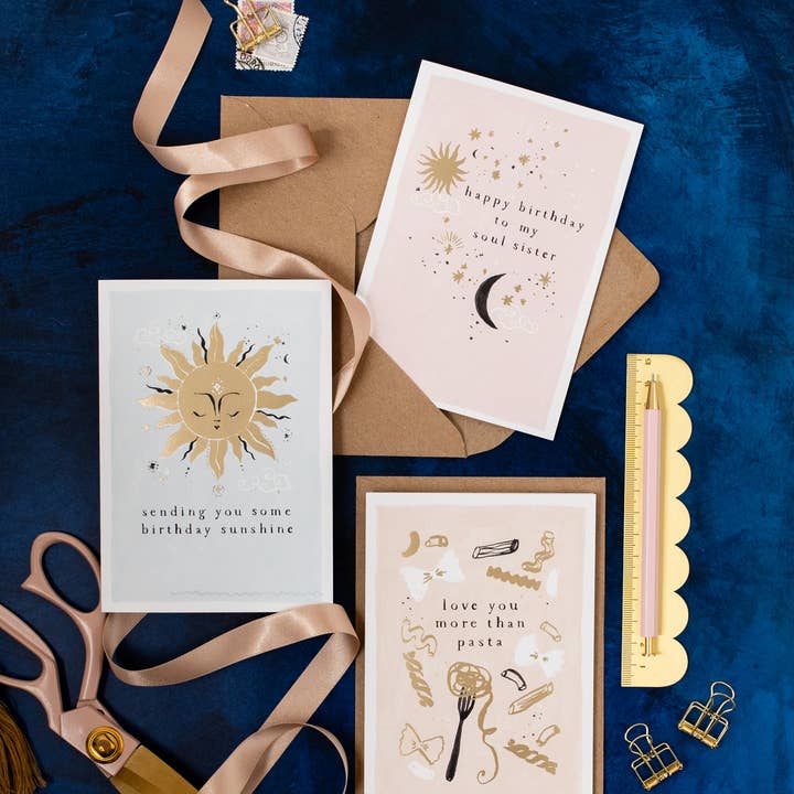 Sister Paper Co. - Wholesale Birthday card - Soul Sister Birthday Card | Luxury Female Birthday Cards1