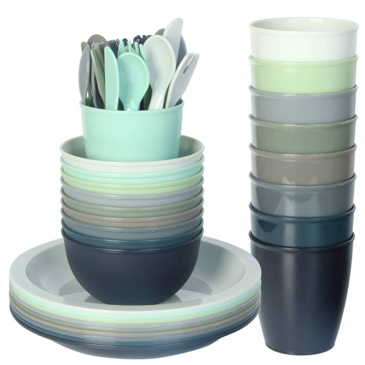 Youngever 54 pcs Plastic Toddler Dining and Utensil Set for wholesale by Youngever