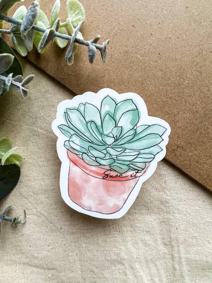 Pegatina Planta Succ It para venta al por mayor de Bizzy Bee Decals
