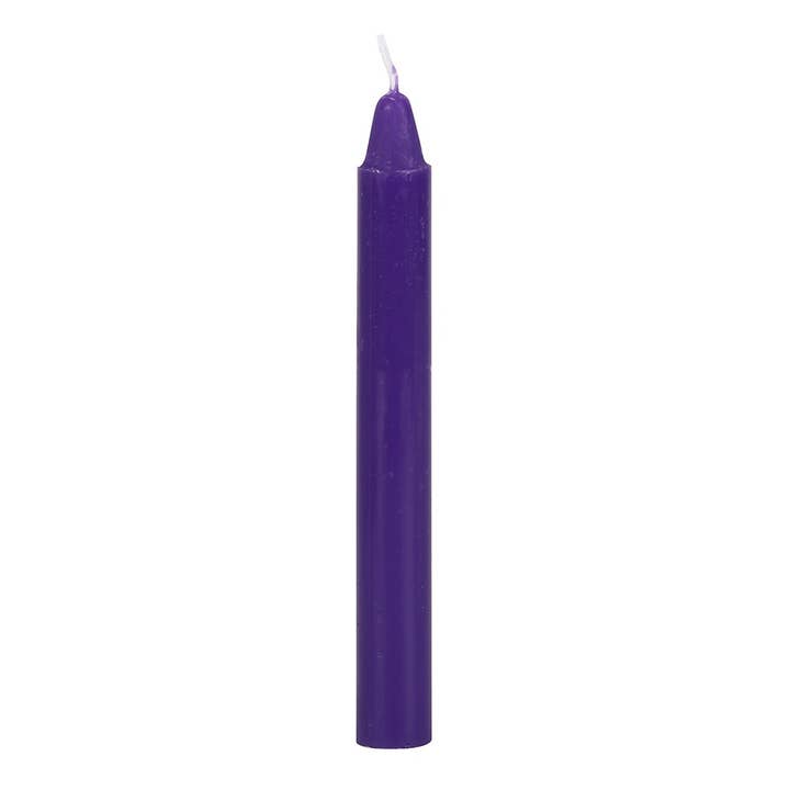 Something Different Wholesale - Wholesale Tapered candle/candlestick - Set of 12 Purple 'Prosperity' Magic Spell Candles3
