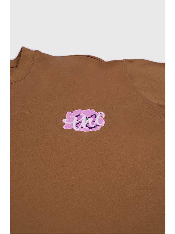 Wood Brown We Grow Oversized Tee for wholesale on Faire