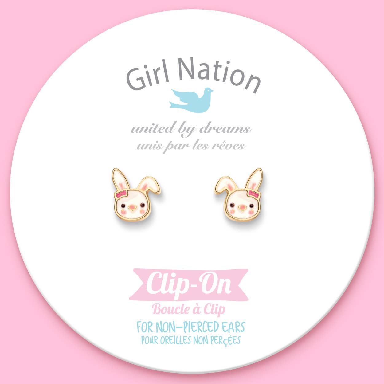 Girl Nation – wholesale Örhängen - Barn – CLIP ON Cutie Örhängen | Studsande Kanin2