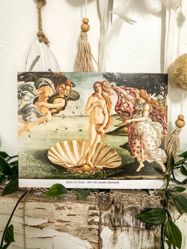 Birth Of Venus 7 x 5.5 Art Print for wholesale by The House Of Gentry