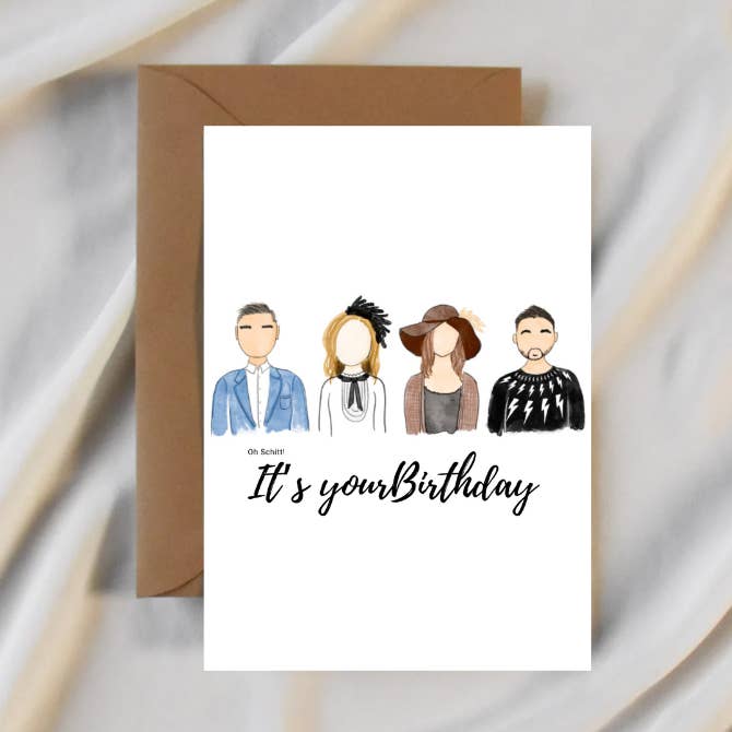 Oh Schitt Birthday Card for wholesale by Party Collective