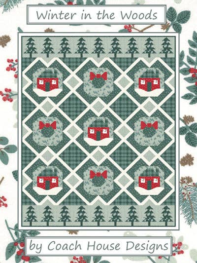 Vinter i skogen Quilt mönster för wholesale av Coach House Designs