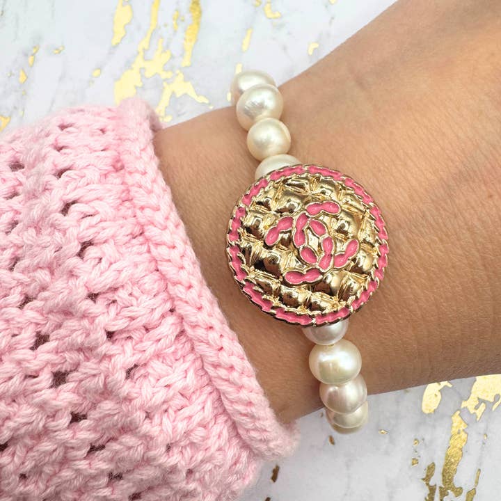 Freshwater Pearls Stretch Bracelet for wholesale by Golden Girl Jewelry