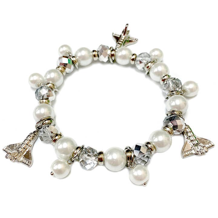 Fiona Accessories - Wholesale Beaded Bracelet - Solar System Science Bracelets 36pcs Counter Display7