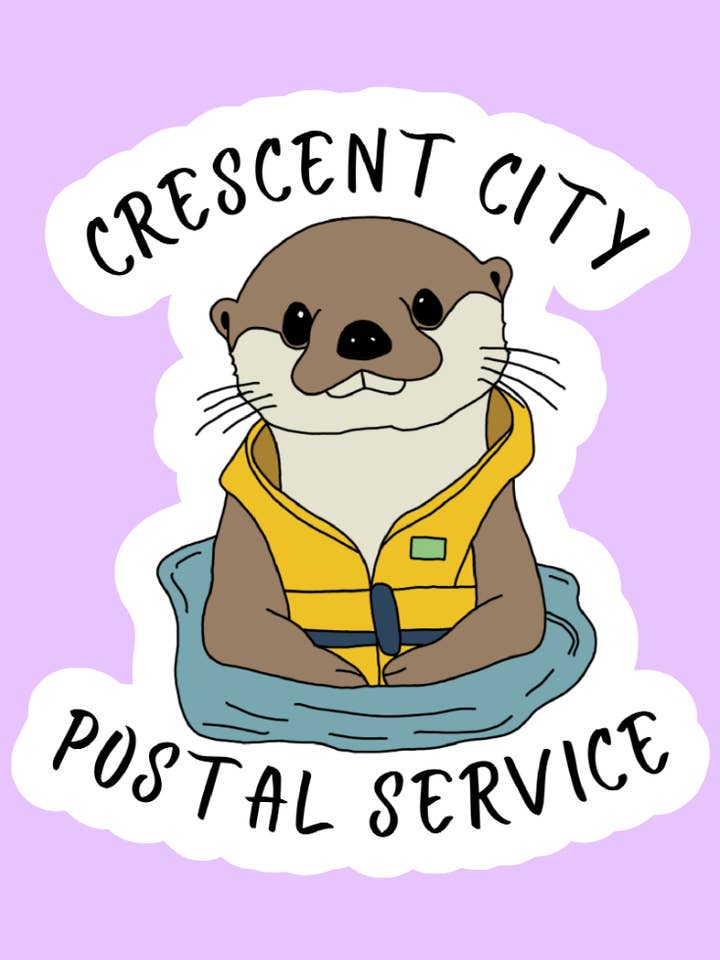 Crescent City Postal Service Bookish Sticker for wholesale by Shadows of Sunshine