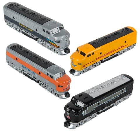 The Toy Network - Wholesale Toy Car/Truck - Kids - 6.5" Diecast Pull Back Classic Loco Diesel Train1