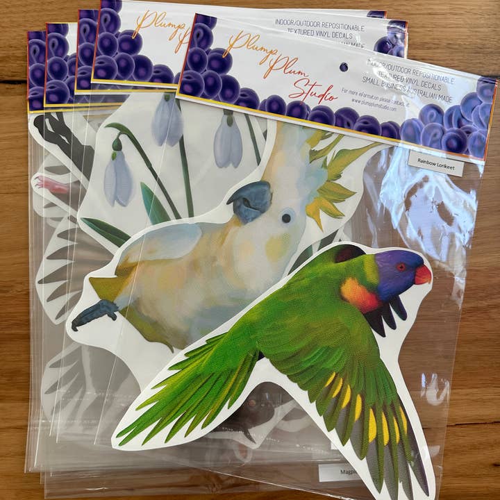 Plump Plum Studio - Wholesale Sticker - Frill-neck Lizard decal, Australian reptile sticker, lizard3