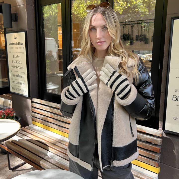 Black Camel The Sedgwick Jacket Black/Camel for wholesale on Faire