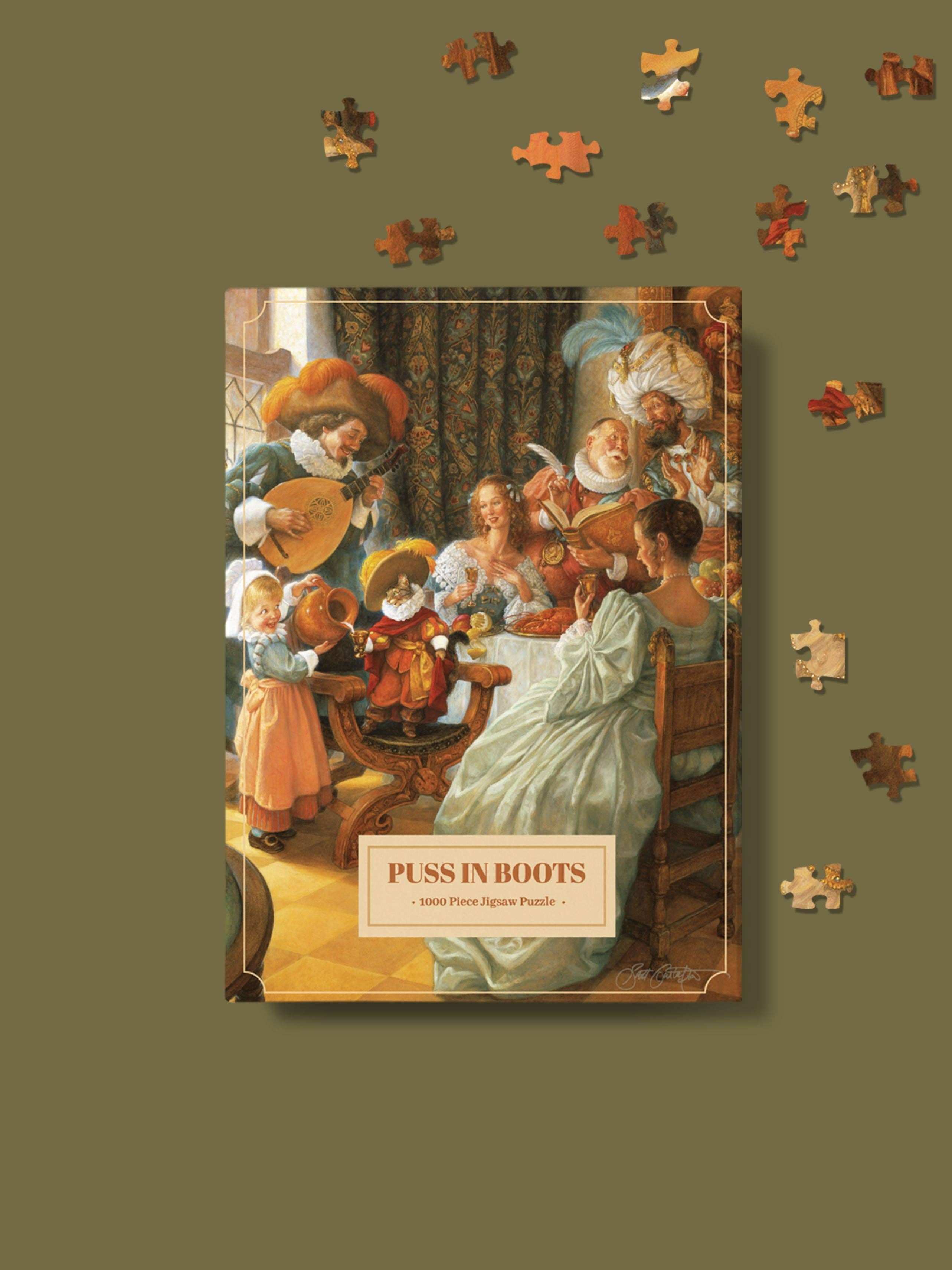 The Puzzle Theory - Wholesale Puzzle - Adult - Scott Gustafson Puss in Boots - 1000 Piece Puzzle7