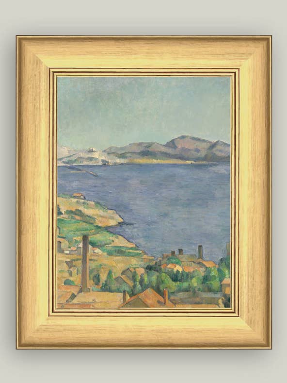 The Gulf of Marseilles Framed Antique Art for wholesale by Petal Lane Home