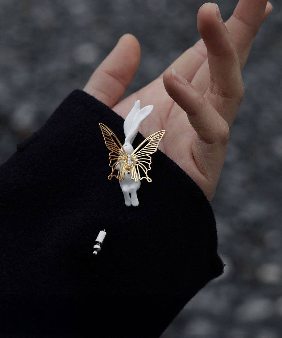 Vermilion Collection – wholesale Brosch – YIHE Keramikbroscher "Kanin"11