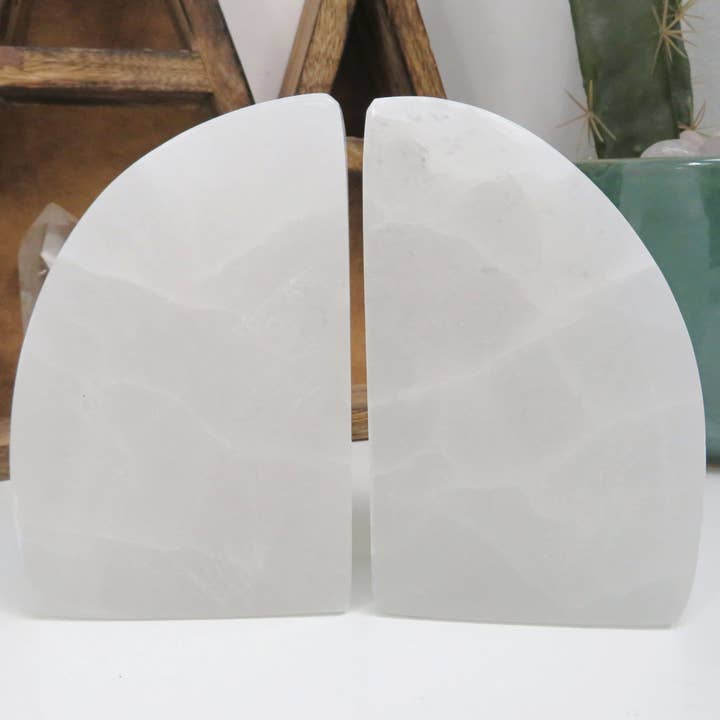 Rock Paradise - Wholesale Bookend - Crystal Selenite Book Ends Spiritual Home Decor Charging