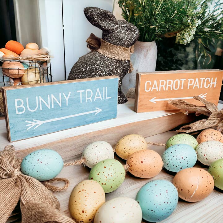 My American Goods - Wholesale Sign - Bunny Trail or Carrot Patch - Easter Signs