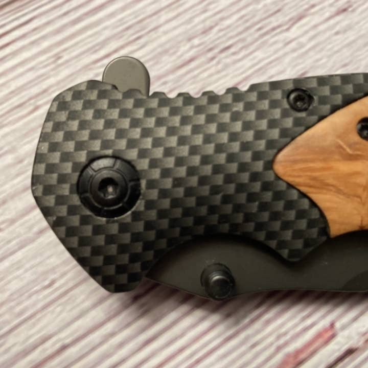 Quail Tail Laser Art - Wholesale Pocket Knife/Holder - Fixer of All The Things Knife4