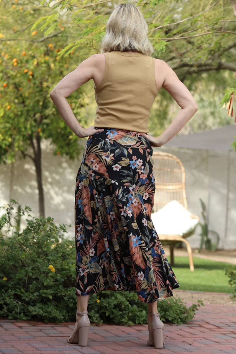 Nostalgia - Venta al por mayor Falda - Mujer - FALDA LARGA CON CORTE SESGADO G6200-A8782