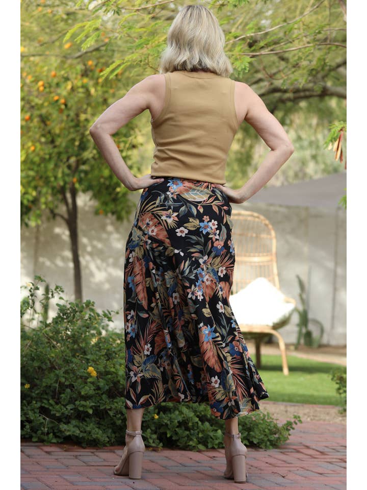 Nostalgia - Venta al por mayor Falda - Mujer - FALDA LARGA CON CORTE SESGADO G6200-A8782