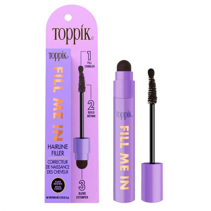 KT Supply - Wholesale Hair Thinning/Loss Treatment - Toppik Fill Me in Dark Brown Hair Building Fibers, 0.17 Oz0